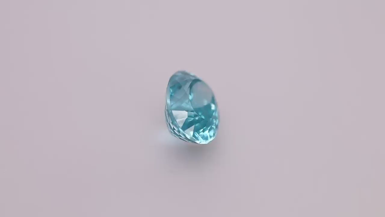 Blue Zircon 7.57 ct